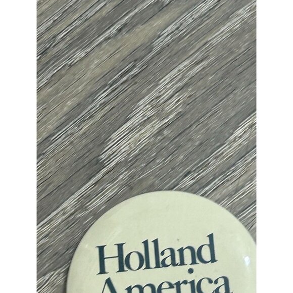 Holland America Line Westours Pinback Button Cream Round Shape - Picture 3 of 6